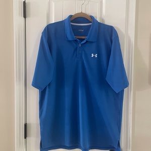 Under Armour Blue Polo Large